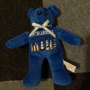 Blue North Carolina Bear Plushy